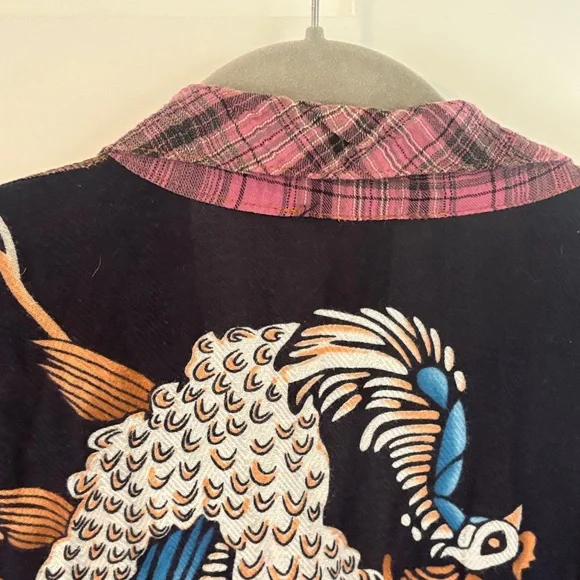 Pink Plaid Button-Up Shirt - Picture 7 of 7